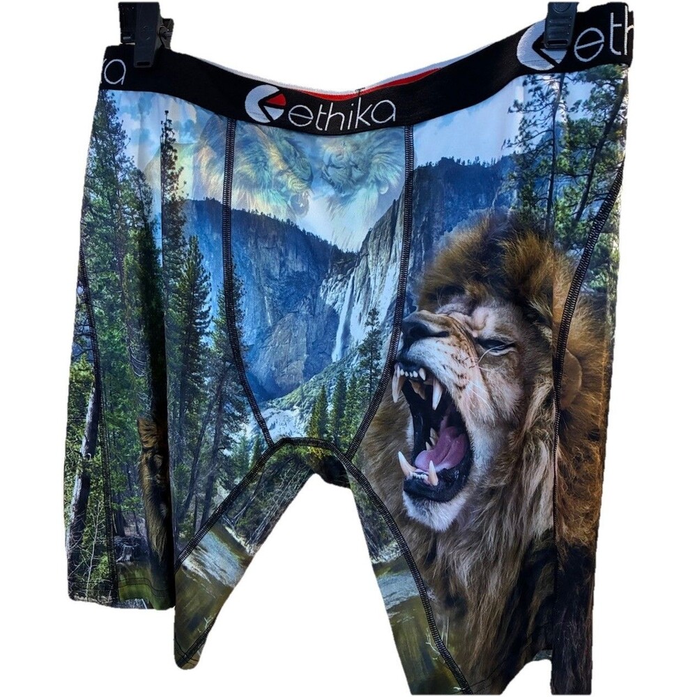 Mens Ethika Boxer Brief 2XL Lion Hearted